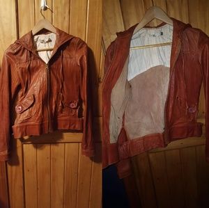 Mike & Chris Buttery Leather Jacket w/side Cutouts